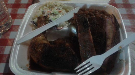 BBQ plate at the Rock'n'Rib Fest in Tulsa 