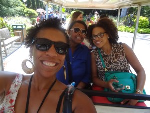 My friends and I sweating it out on the tram, I definitely appreciate their patience