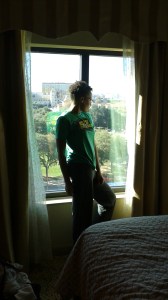 Looking out over downtown San Antonio.