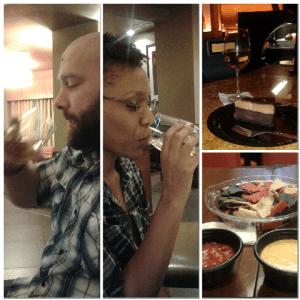 Post Christmas dinner treats at the Hyatt Place downtown San Antonio.