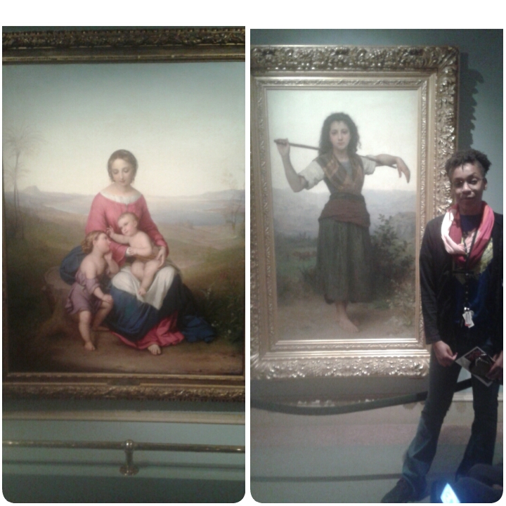 The colors in these paintings were beautiful and vibrant. 