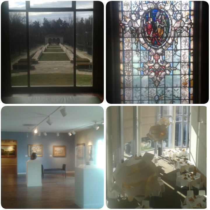 The lighting in the rooms and hallways of the Philbrook Museum was great.