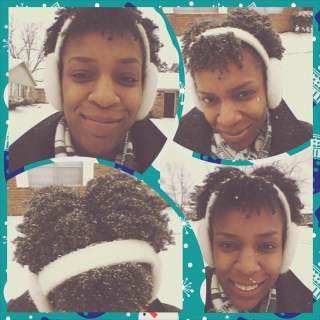 Playing in the snow on the last day of February!