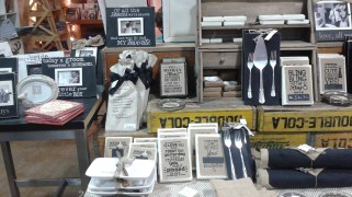 I thought this display was really cool with a variety of items for newlyweds.