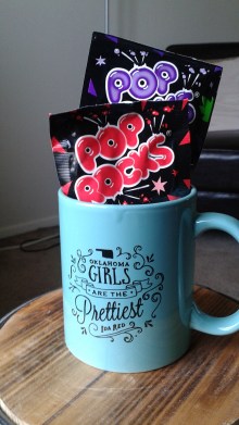 This cute mug and some Pop Rock candy is what I decided on.