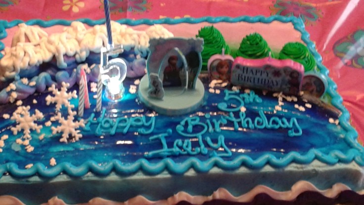 Celebrating my god daughters birthday! Frozen has taken over!!