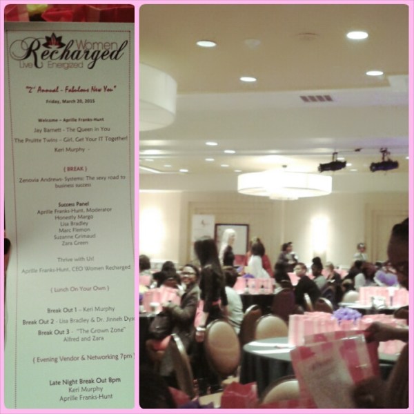 The ballroom was very festive yet professional