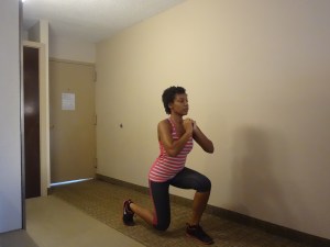 Lunges in place 