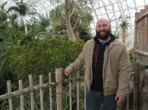 This cutie hanging out inside the Myriad Gardens Tropical Observatory