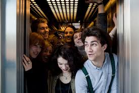 people in elevators